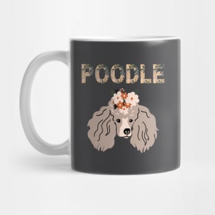 Poodle Dog with Flower on its Head Mug